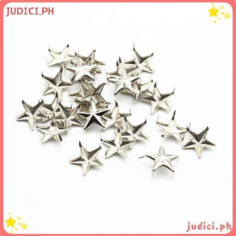 Judici 200pcs Studs For Clothing Silver Metal Studs And Spikes Diy