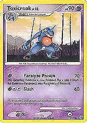 Pokemon Diamond And Pearl Majestic Dawn Toxicroak Rare Card Ebay