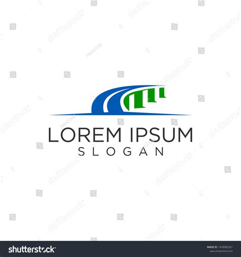 Road Bridge Logo Design Concepts Stock Vector Royalty Free 1428982361