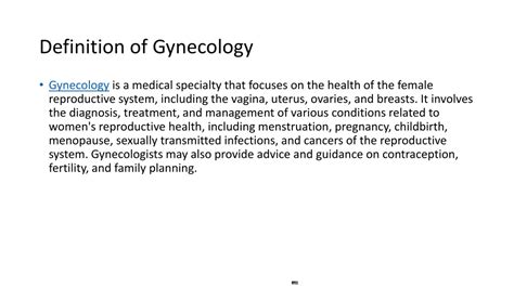 PPT Obstetrics Gynecology Thumbay Hospital Fujairah PowerPoint