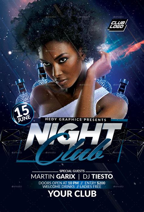 Night Club Flyer Print Templates Graphicriver