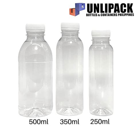 Round Pet Pastic Juice Bottle With Tamper Proof Cap Shopee Philippines