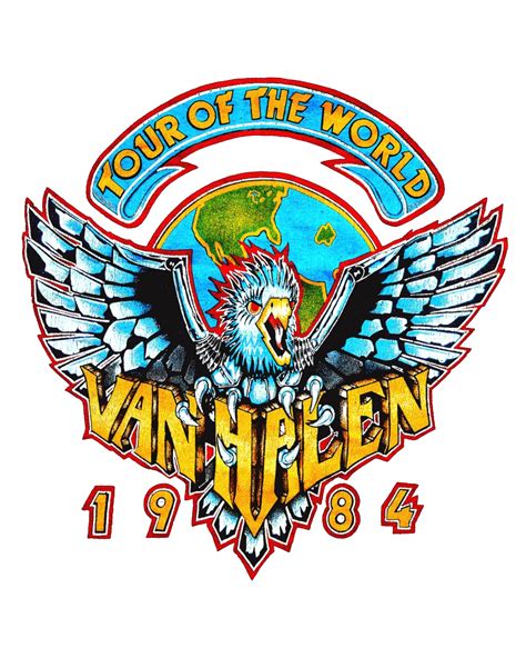 Van Halen 1984 Tour of the World Sublimation Transfer Ready - Etsy