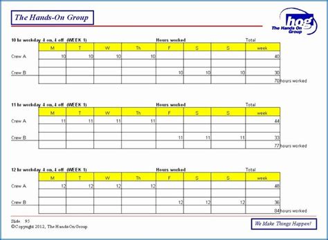 8 Hour Rotating Shift Schedule Excel ~ Excel Templates