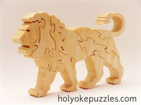 Lion Jigsaw Puzzle In Poplar By HolyokePuzzles On Etsy Woodworking