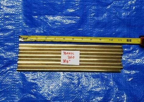 8 Eight 375 3 8 Brass Rod Alloy 360 Round Bar Free Machining Brass Ebay