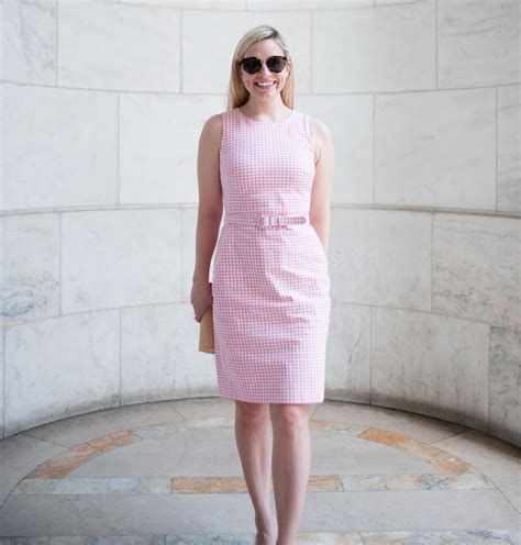 Classic Pink Gingham Dress From Jcrew To Wear In The Summer