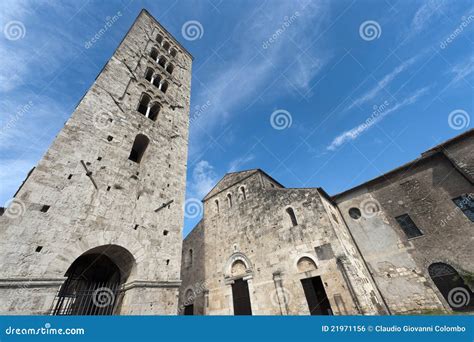 Anagni, Medieval Cathedral and Belfry Stock Photo - Image of facade, frosinone: 21971156