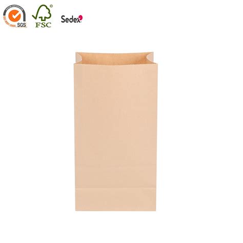 Eco Friendly Sos Block Brown Kraft Takeaway Paper Bag Sos Block Paper