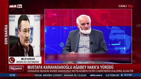 Ankara Büyükşehir Belediyesi Eski Başkanı Melih Gökçek Mustafa