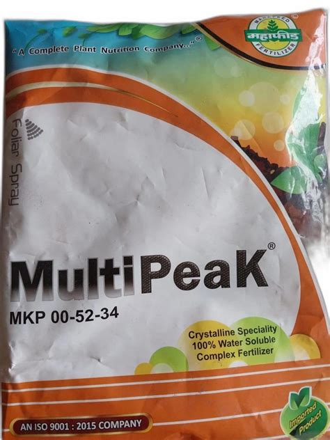 Bio Tech Grade Packaging Size Kg Multipeak Foliar Spray Fertilizer