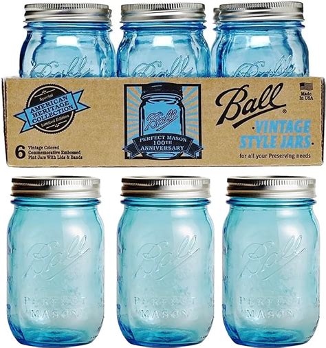 Amazon Ball Jar Heritage Collection Pint Jars With Lids And Bands