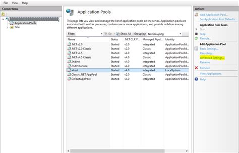 iis configuration optional imagium