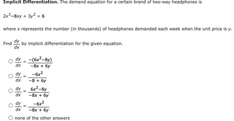 Solved 2x3−8xy 3y2 6 Where X Represents The Number In