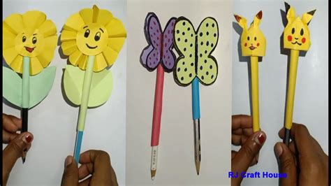 How To Make Pencil Topper Back To School Pen Topper Ideas Diy