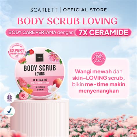 Jual Scarlett Whitening Loving Body Scrub Lulur Scrub For Lightening