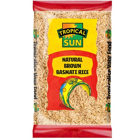 Tropical Sun Natural Brown Basmati Rice Packet 2kg