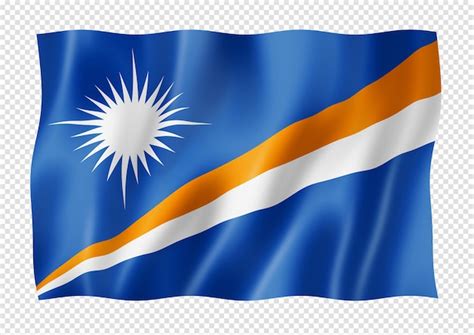 Premium Psd Marshall Islands Flag Three Dimensional Render Isolated