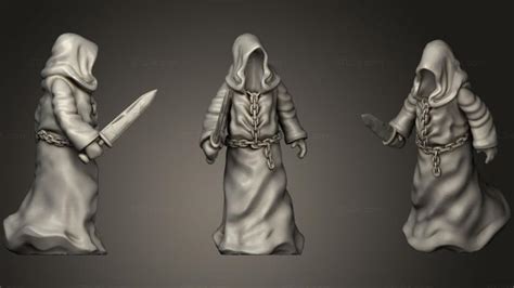 Figurines Simple Cultist Stkpr 0305 3d Stl Model For Cnc