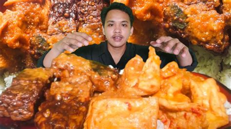 Menu Sejuta Umat Sederhana Tapi Nikmat Mukbang Nasi Tahu Tempe Youtube