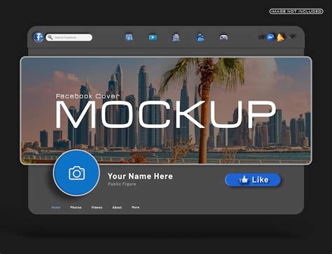 Maqueta De Imagen De Portada De Facebook De Redes Sociales En Interfaz