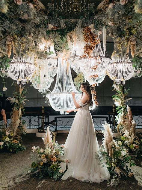 Timeless Wedding Reception Featuring Luxury Crystal Chandeliers Artic