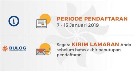 LOWONGAN KERJA BULOG Mencari Lulusan SMK Hingga S1 Pendaftaran