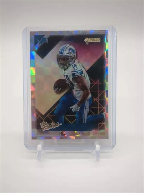 AMON RA ST BROWN Recrue 2021 Panini Donruss Football TR ASB The