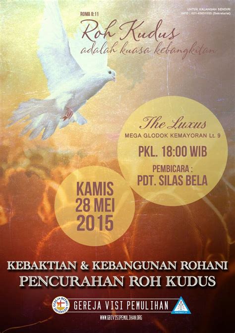 Kkr Pencurahan Roh Kudus 28 May 2015 Roh Kudus Rohani Pemulihan