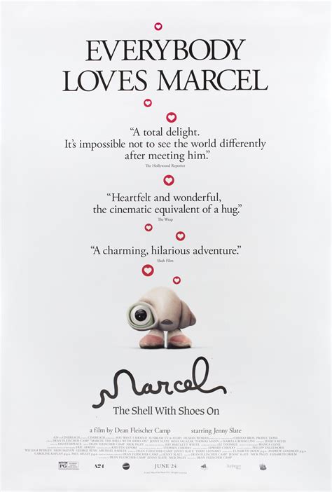 Marcel the Shell with Shoes On Original 2021 U.S. One Sheet Movie ...