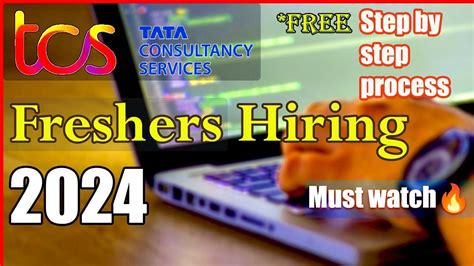 How To Apply For TCS Freshers Hiring 2024 Step By Step Explain TCS