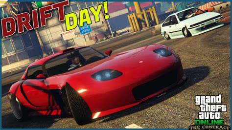 GTA 5 ONLINE Tuning Treffen MOTTO DRIFT DAY JUMP DRIFTS 360 DRIFT