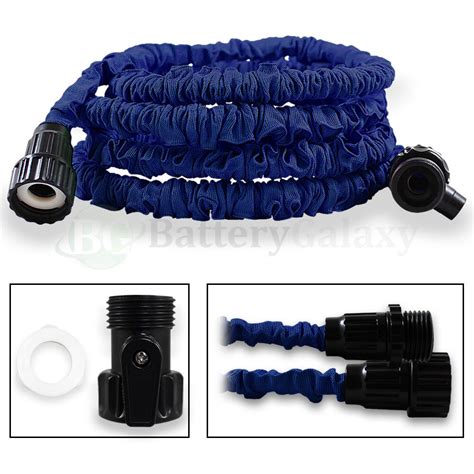 25ft Expandable Garden Hose Kit Flexible Water With Pressure Nozzle