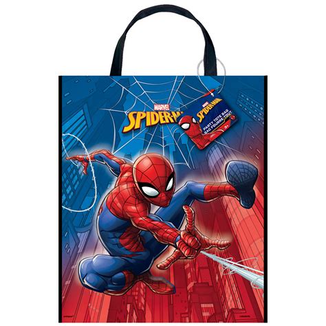 Large Spiderman Favor Bag Spiderman Themed Party Supplies Spiderman