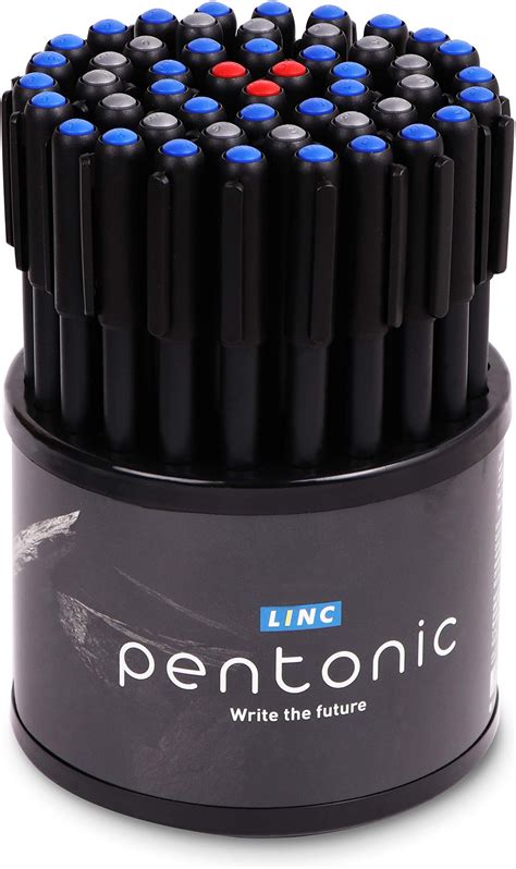 Pentonic G Rt Mm Gel Pen Blue Black Red Ink Pack Of