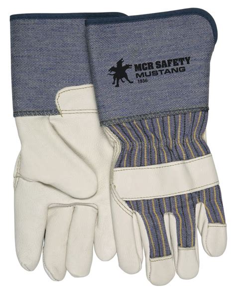 MCR Safety Big Jake Gloves 1700 Leather Palm Glove Size S Legion