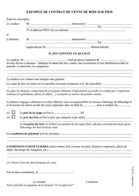 Contrat De Vente Entreprise