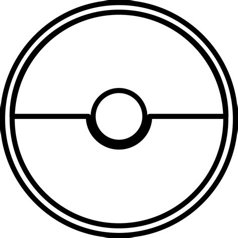 Flat style pokeball made by black line art. 24337051 Vector Art at Vecteezy