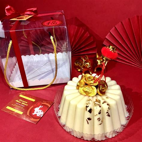 Jual Hampers Imlek CNY Pudding Vanilla Gold Premium Chinese New Year