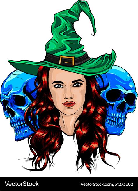 Witch Halloween Royalty Free Vector Image Vectorstock