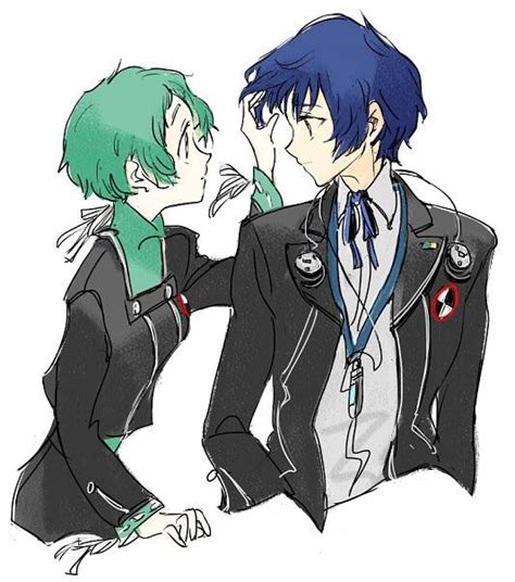 Persona 3 Minato and Fuuka art by すてい I love the art reminds me a lot ...