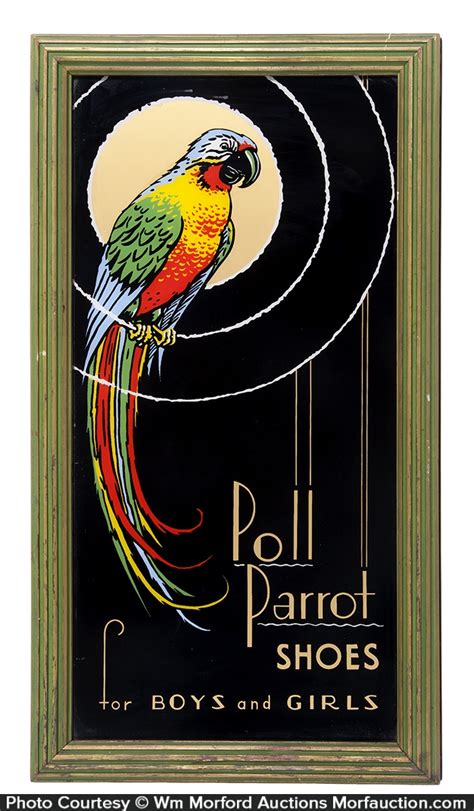 Poll Parrot Shoes Sign • Antique Advertising