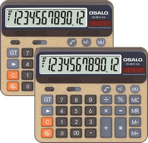 Calculadora De Escritorio Pantalla Lcd Extra Grande De Pulgadas