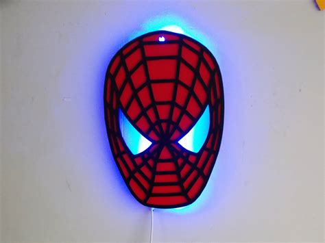 Etsy Shop Spiderman Night Light Led Light Spiderman Wall Decor