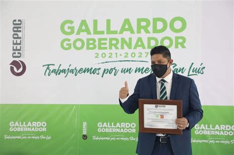 Entregan Constancia De Mayoría A Ricardo Gallardo Gobernador Electo De San Luis Potosí