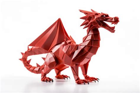 Fotos De Dragão De Papel - Dragão de papel origami simbolizando a mudança de ano novo isolado em ...