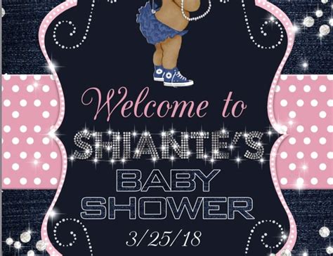 Denim Diamonds Baby Shower Shiantes Baby Shower Catch My Party