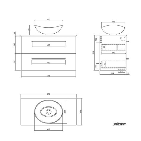 Elba Gloss White Wall Hung Drawer Vanity With Marble Top Oval Counter