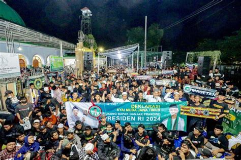 Ribuan Santri Di Sidoarjo Kompak Dukung Ganjar Pranowo Maju Pilpres