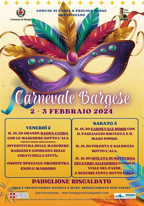 Carnevale Bargese Febbraio Barge